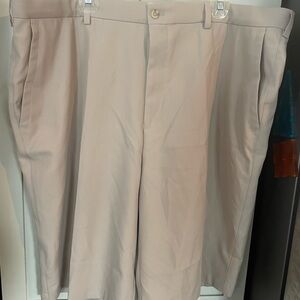 Peter Millar Blue and Tan flat front Shorts